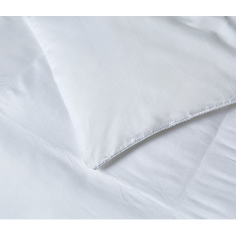Twin White Microfiber Down Alternative Comforter Set