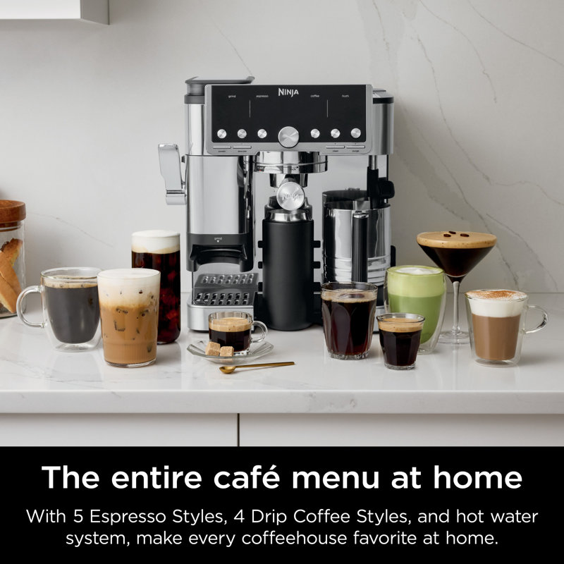 Ninja Luxe Café Pro Series Espresso Machine, Drip Coffee Maker, Cold Brew Machine & Hot Water System