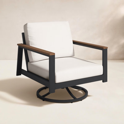 Townsend Outdoor Rocking Metal Chair with Cushions