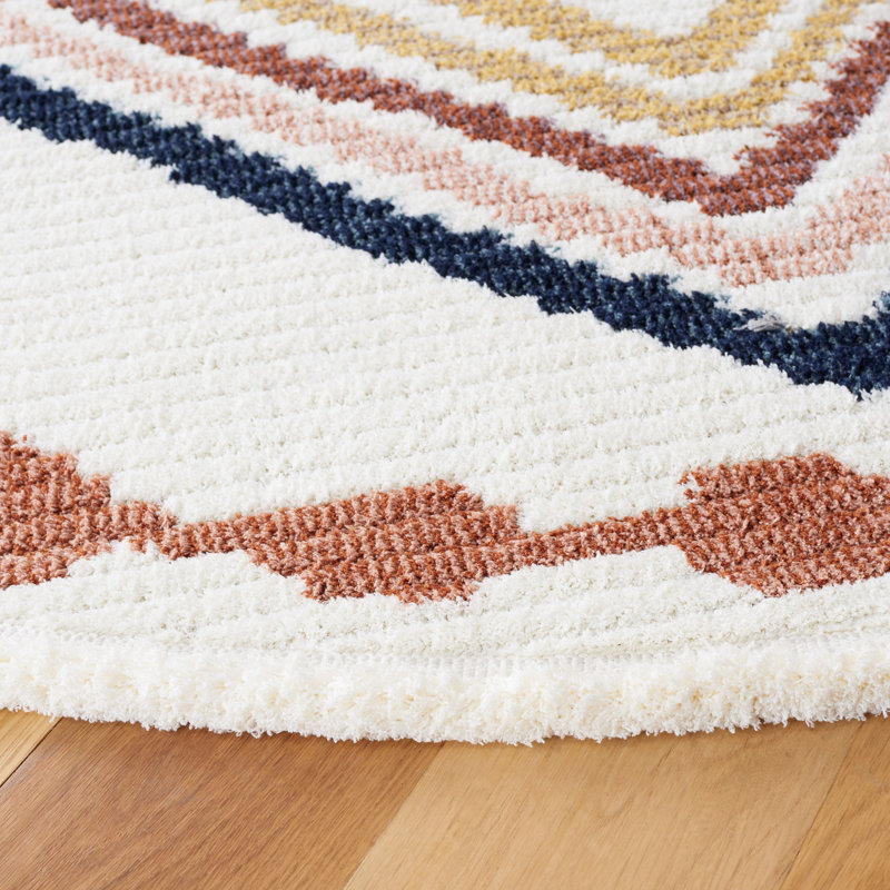 Tapis géométrique Alvieri Performance, Rond 6 pi 7 po