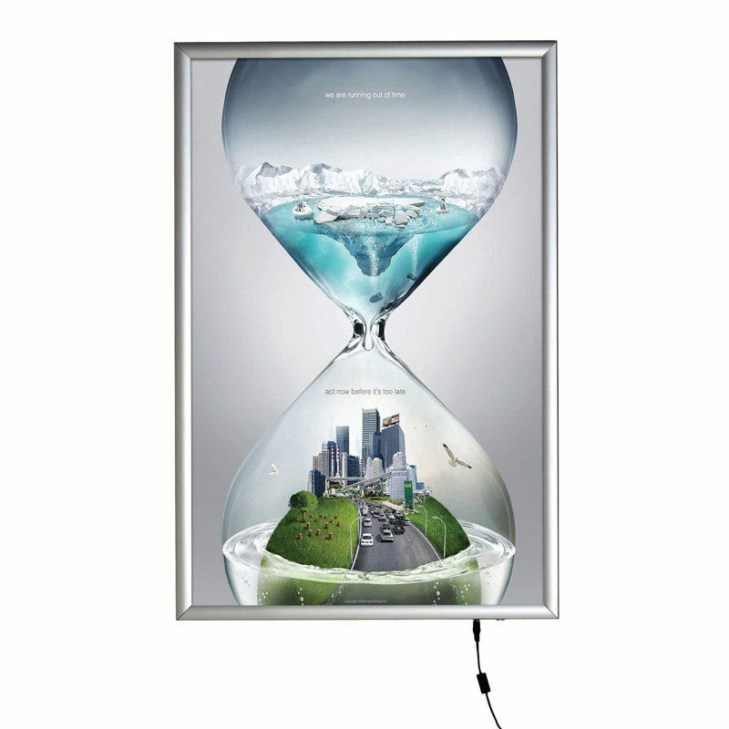 Boîte à affiche intelligente à DEL, Argent, 36 pi x 48 pi