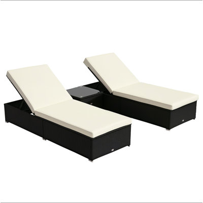 Ensemble de meubles de piscine 3 pièces