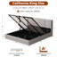 Lit plateforme rembourré Coletti avec dossier relevable hydraulique avec rangement-1014874739-1029393275