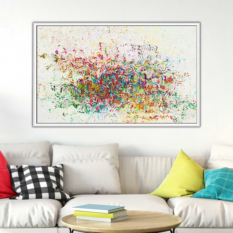 «Abondamment pardonné. «Isaiah 55: 7», impression sur toile, H 31,5 po x l 51,5 po x P 2 po, Cadre flottant blanc