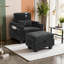 Fauteuil inclinable manuel avec repose-pieds, port de charge USB, porte-gobelets et rangement caché-1956529193