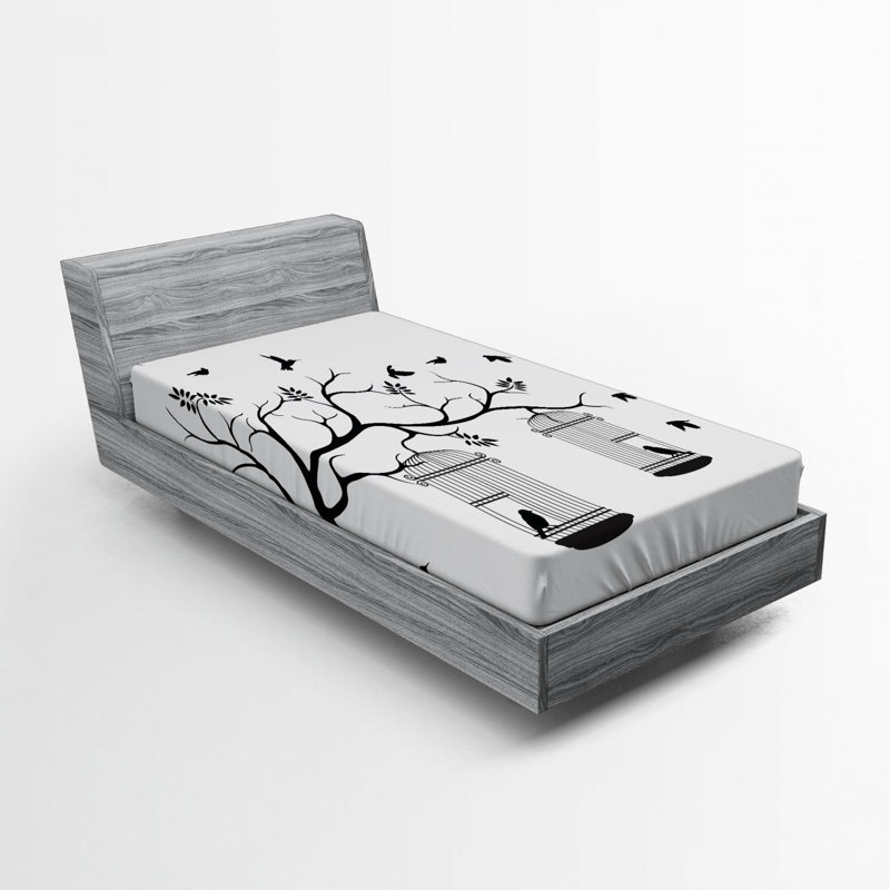 Drap ajusté nature, Drap-housse de taille simple