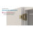 1/2 inch (13mm) Overlay Double Demountable Sterling Nickel Cabinet Hinge - 1 Pair-86215656