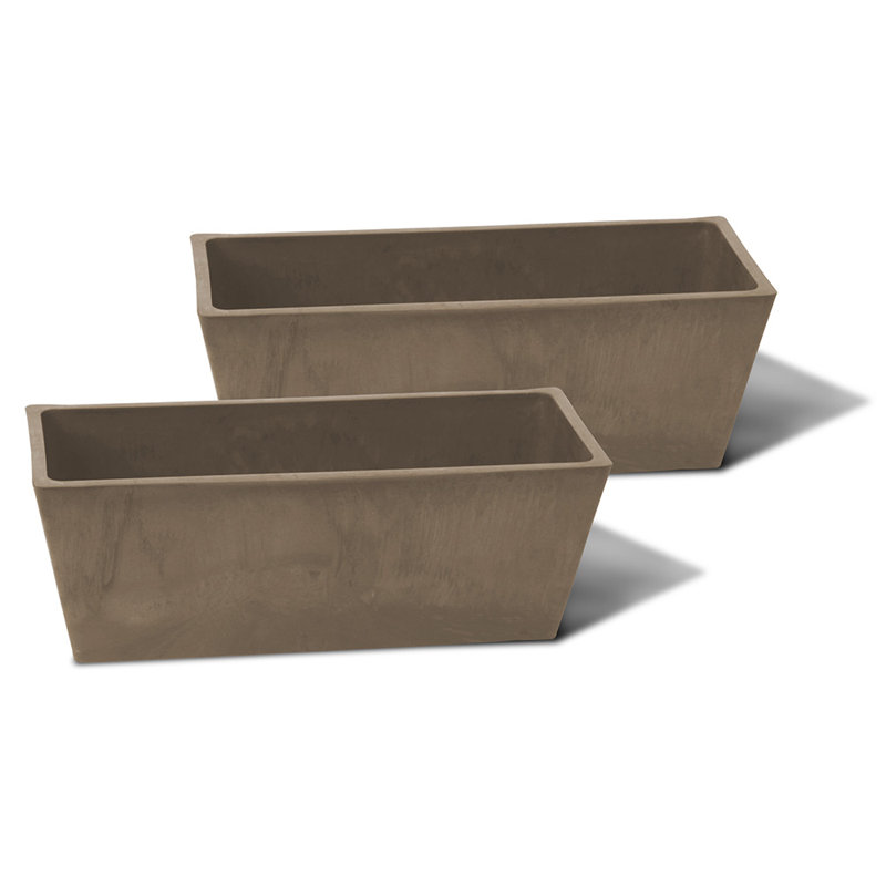 Cara Windowsill Planter Box Set, Taupe