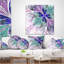 Coussin lombaire à motif floral fractal