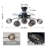 34'' Modern Led Ceiling Light With Integrated Fan And Remote-842785267