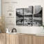 "Paysage alpin monochrome" 3 pièces-607818996