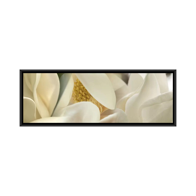 « magnolia céleste floral », reproduction de photo sur toile, H 20 po x l 60 po x P 1,5 po, Toile avec cadre noir