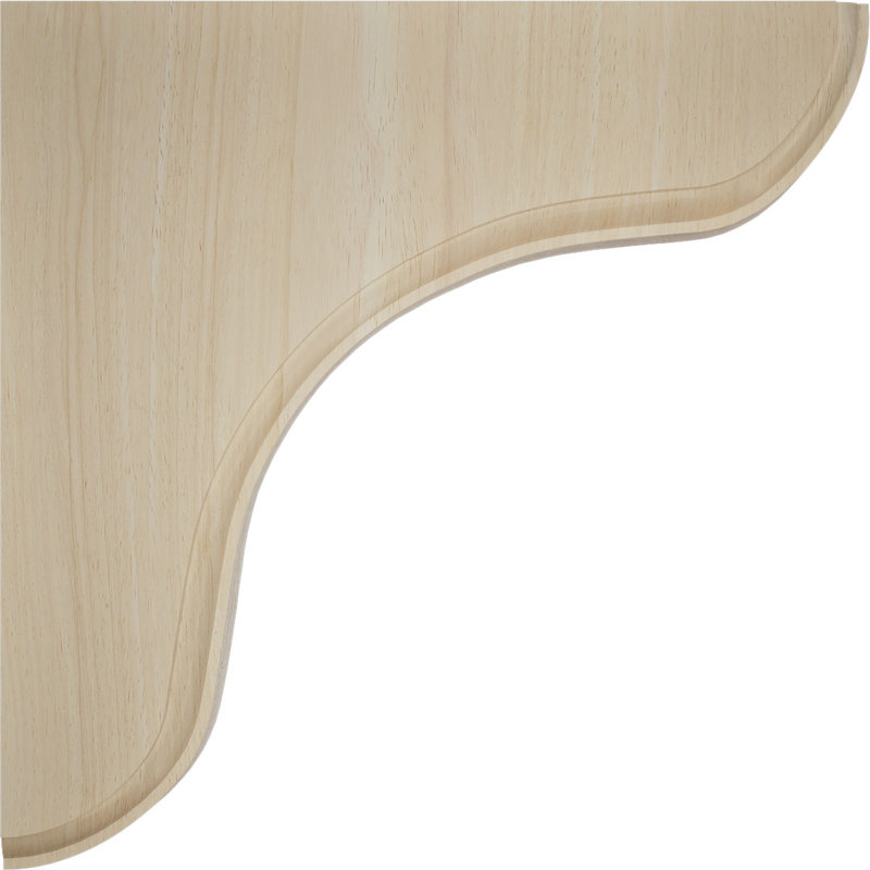Support en bois Eaton, Hévéa, L 10,5 po x H 10,5 po