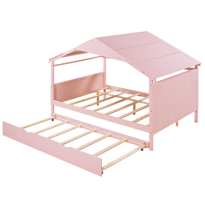 Aajon Storage Bed, Twin, Pink