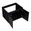 Meuble-lavabo moderne 24 po avec lavabo en céramique et porte à fermeture en douceur - apparence murale noire