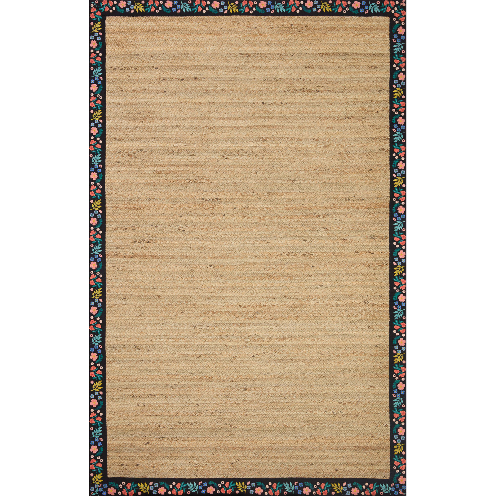  Costa Wildwood Natural/Black Area Rug, Rectangle 7'9" x 9'9"