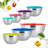 7 Nesting Mixing Bowls with Airtight Lids, Dishwasher Safe