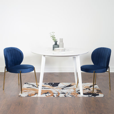 Ensemble de salle à manger contemporain Exum, plateau de table rond, ensemble de salle à manger, ensemble de salle à manger