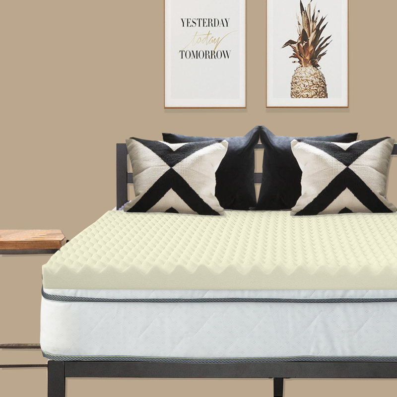 Surmatelas en mousse viscoélastique respirante haute densité 1 po, Double