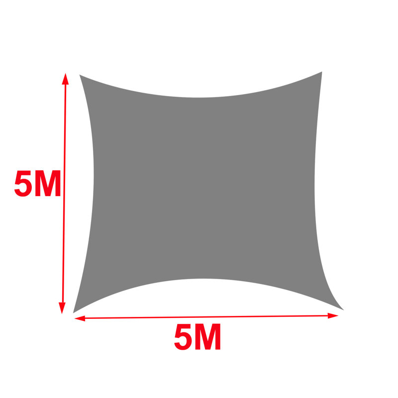 Duppstadt 5m x 5m Square Shade Sail, Light Green
