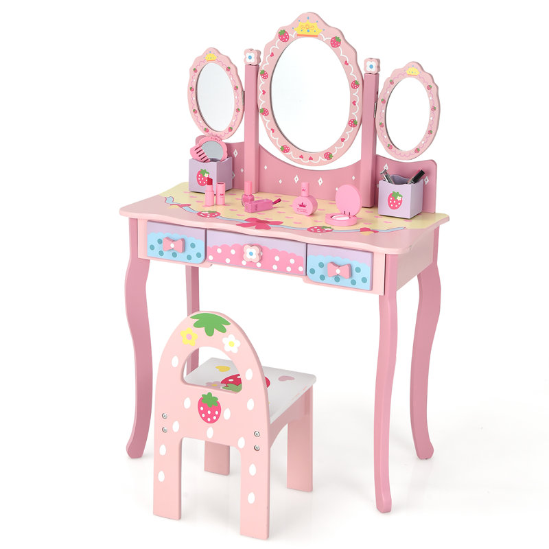 Kids Vanity Set with Mirror