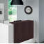 Horloge murale moderne QXA831KRH, noir