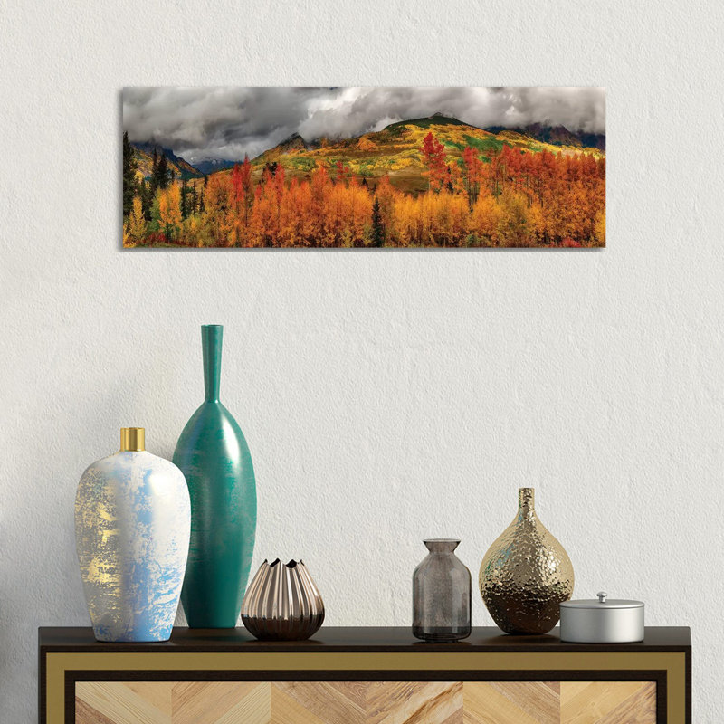 Autumn Scene At Crested Butte, Colorado - Wrapped Canvas Panoramic Gallery-Wrapped Canvas Giclée