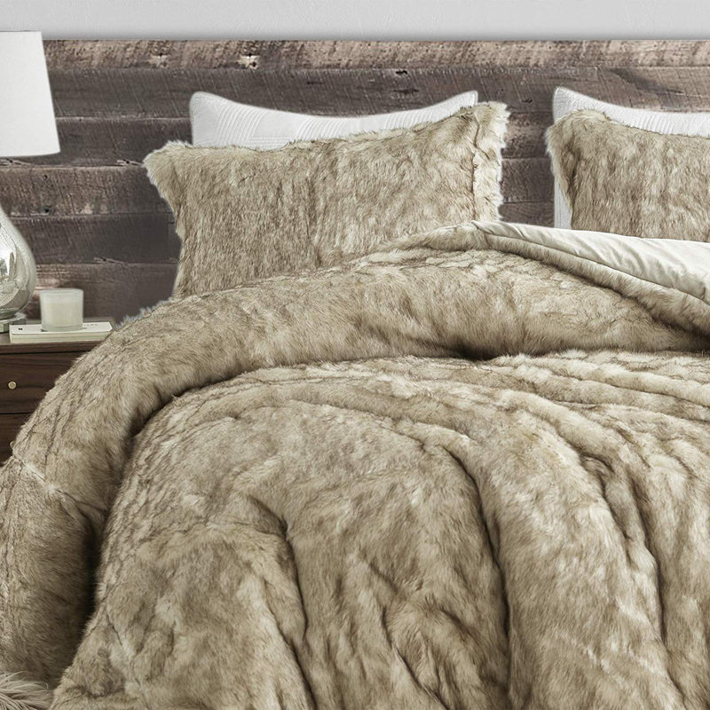 Coma Inducer Box Stitch Comforter Set, Queen Comforter + 2 Shams