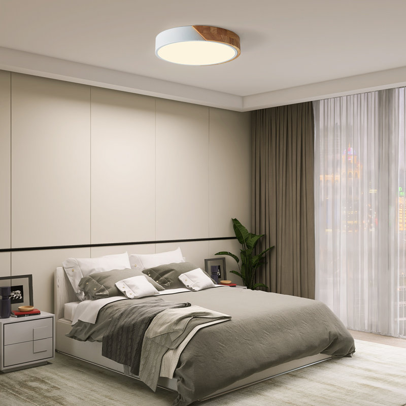 24W LED Flush Mount Ceiling Light 3000K White, 3000