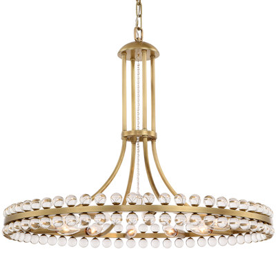 Clover 12-Light Crystal Pendant