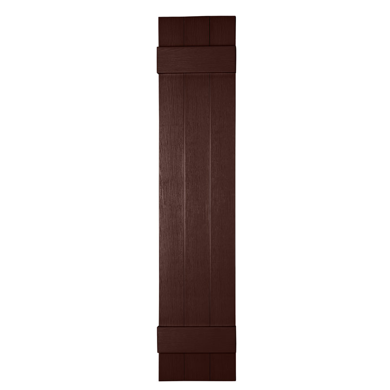 Persiennes personnalisées fermées à 3 planches, Bourgogne, 47"