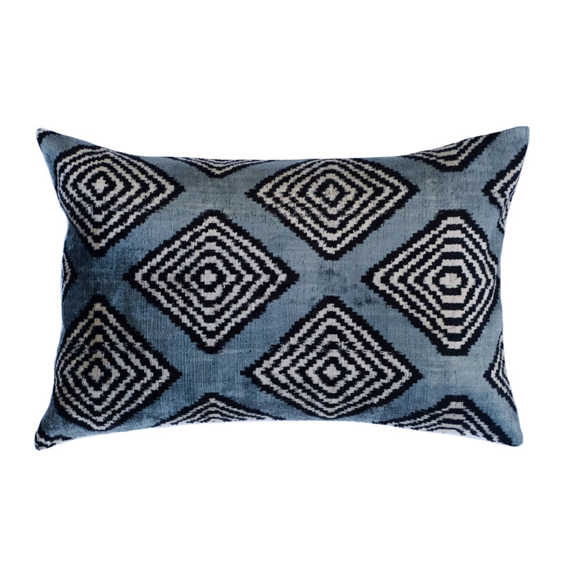 Frye Silk Lumbar Pillow Cover & Insert, Geometric 2