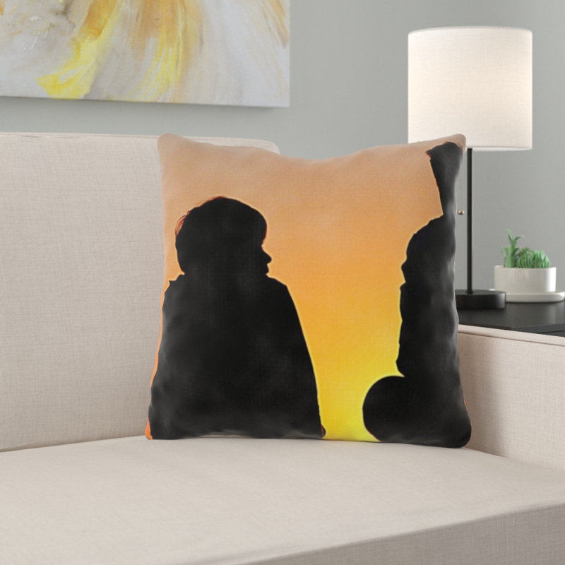 Coussin décoratif silhouette