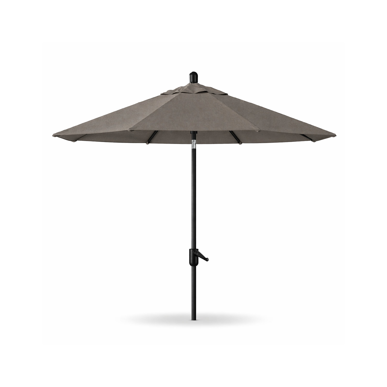 Natalie 8' 8" Market Sunbrella® Umbrella, Black Sapphire, Spectrum Graphite Sunbrella® Plainweave