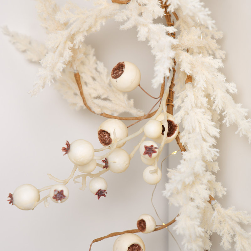 150cm Lighted Faux Garland with Lights