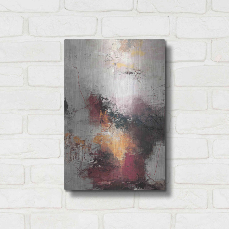 Brayden Studio® «Milestone 3» par Design Fabrikken, art mural en métal, H 16 po x l 12 po