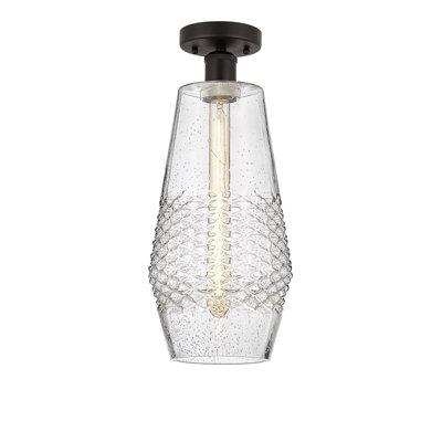 Glass Semi Flush Mount