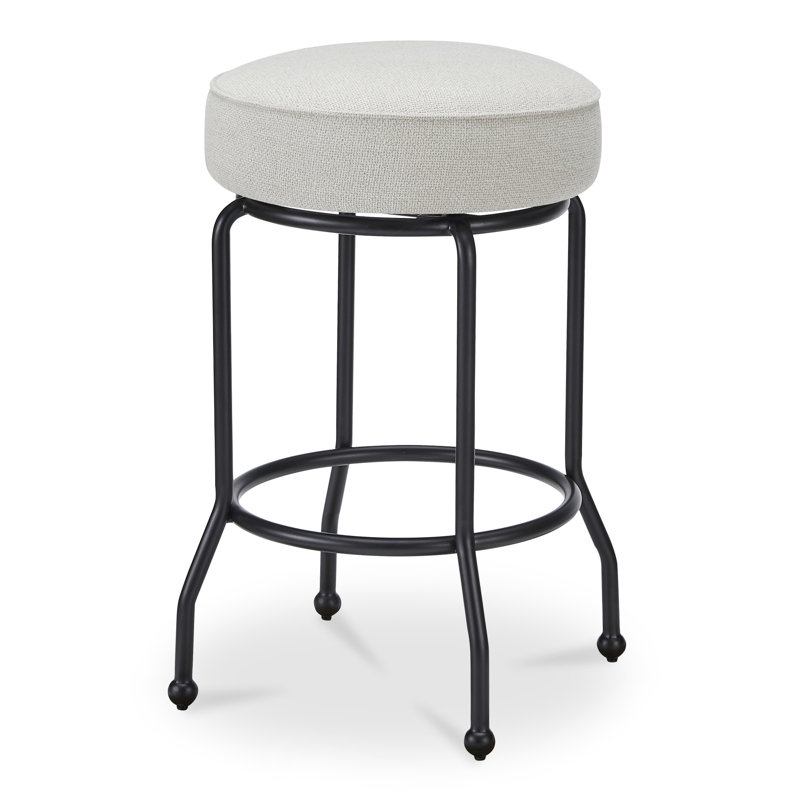Kelsey Swivel Counter Stool, Beige