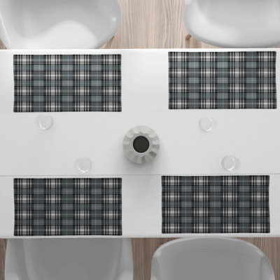 Polyester Plaid Rectangle Placemat