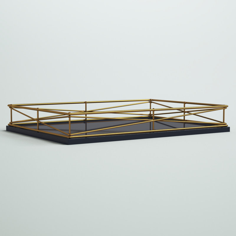 Mcnear Tray, Navy Blue/Gold
