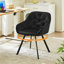 48cm H Velvet Upholstered Metal Armchair-1996620774