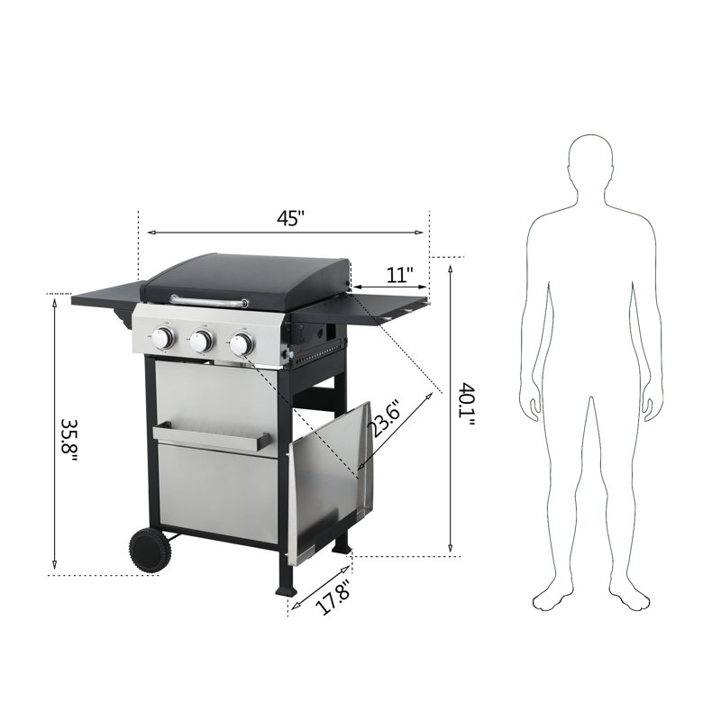 NFusion Dax 3 - Burner Gas Grill
