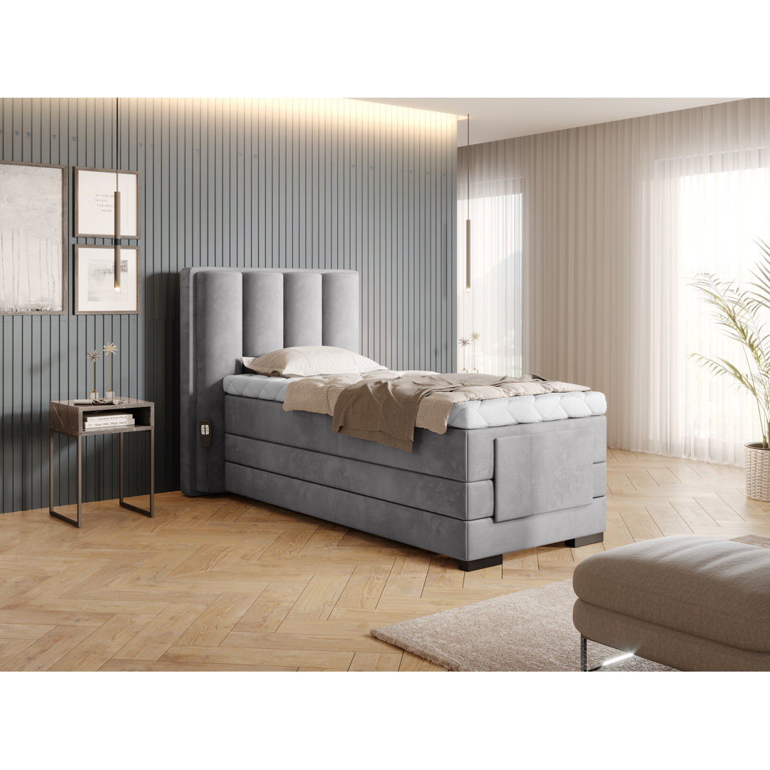 Elektrisch verstellbares Boxspringbett Arsdale mit Topper