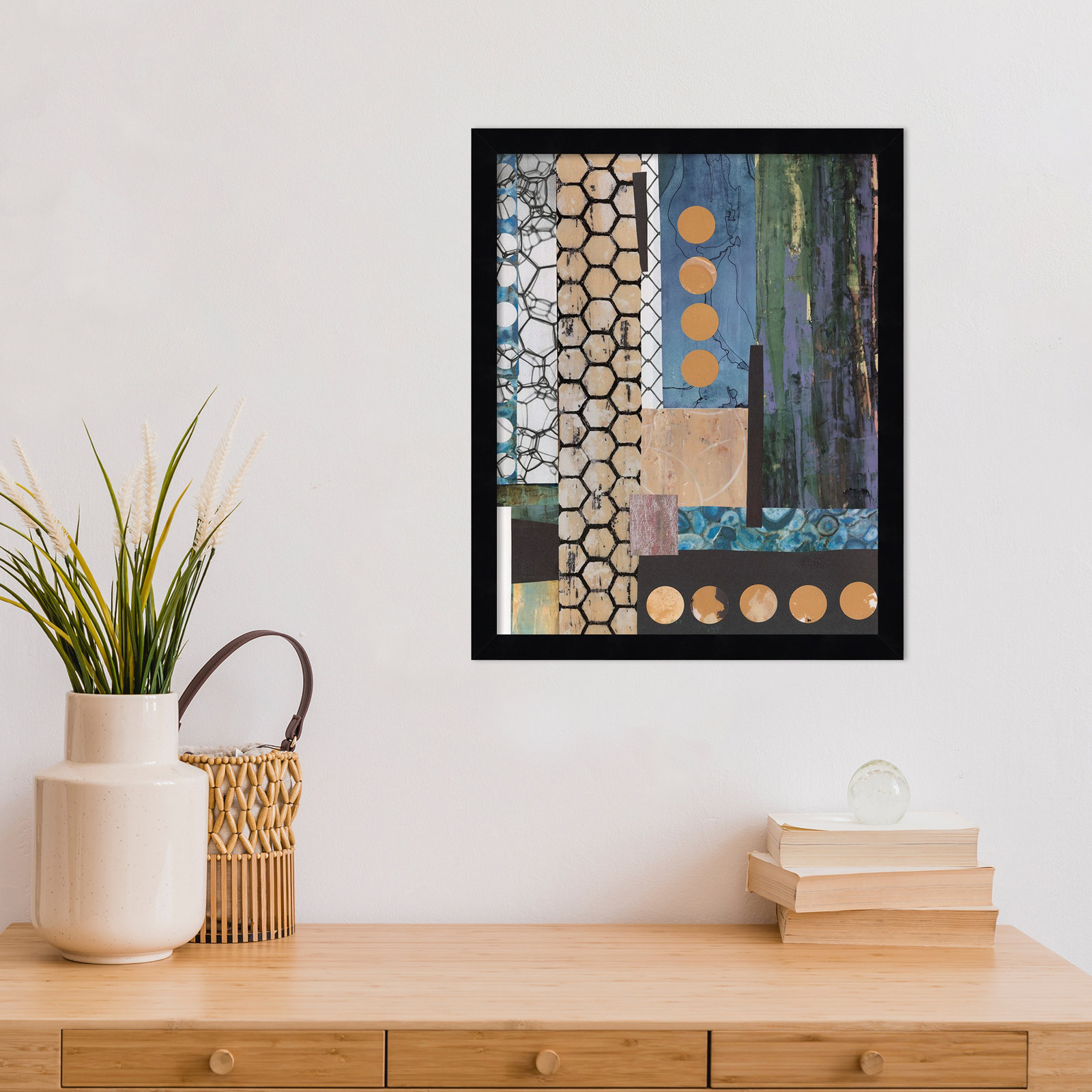 Mashup No. 2 Print by Natalie Avondet, Black, 17" H x 14" W