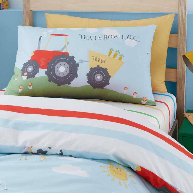 Polyester No Pattern Duvet Cover Set with Pillowcases Included, Single - 1 Standard Pillowcase