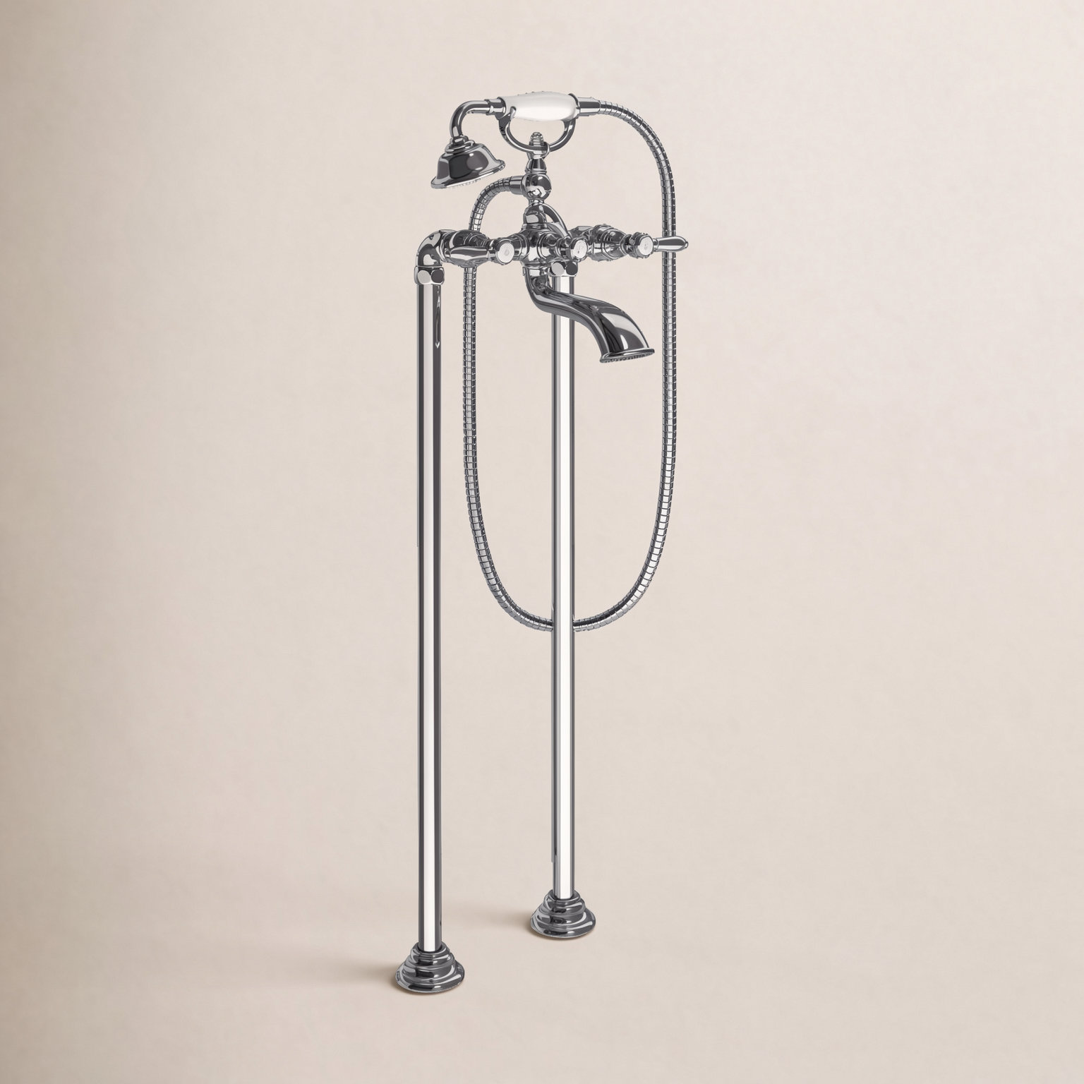 Weymouth Freestanding Clawfoot Tub Faucet Trim, Oil Rubbed Bronze