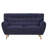Natea Fabric 61.6'' Reception Loveseat-18938988