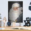  «Blue Santa» par Ashley Bradley, art mural en métal, 12 po x 16 po-185432983