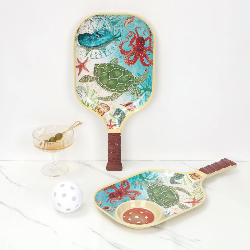15 3/4" Pickleball Paddle Tray S2, Sea Life