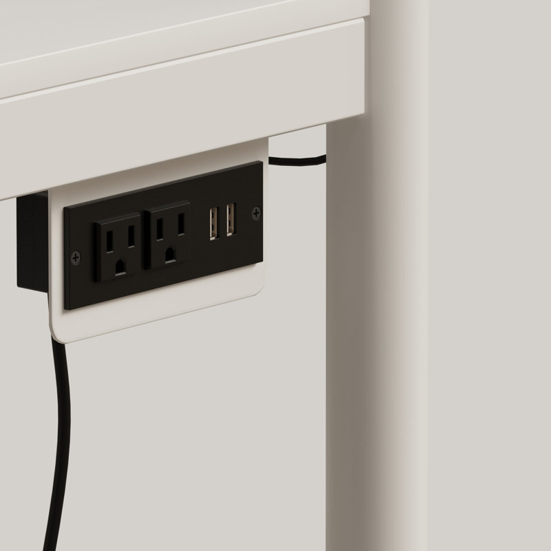 Lit superposé blanc double avec lit simple, lumière DEL et prise de charge